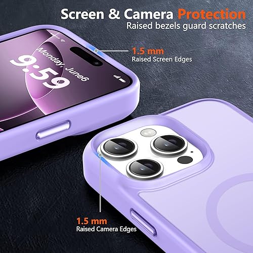 Vista 47 de MOCCA - Funda magnética resistente para iPhone 11 de 6.1 pulgadas, compatible con MagSafe, protector de pantalla de vidrio + protector de lente