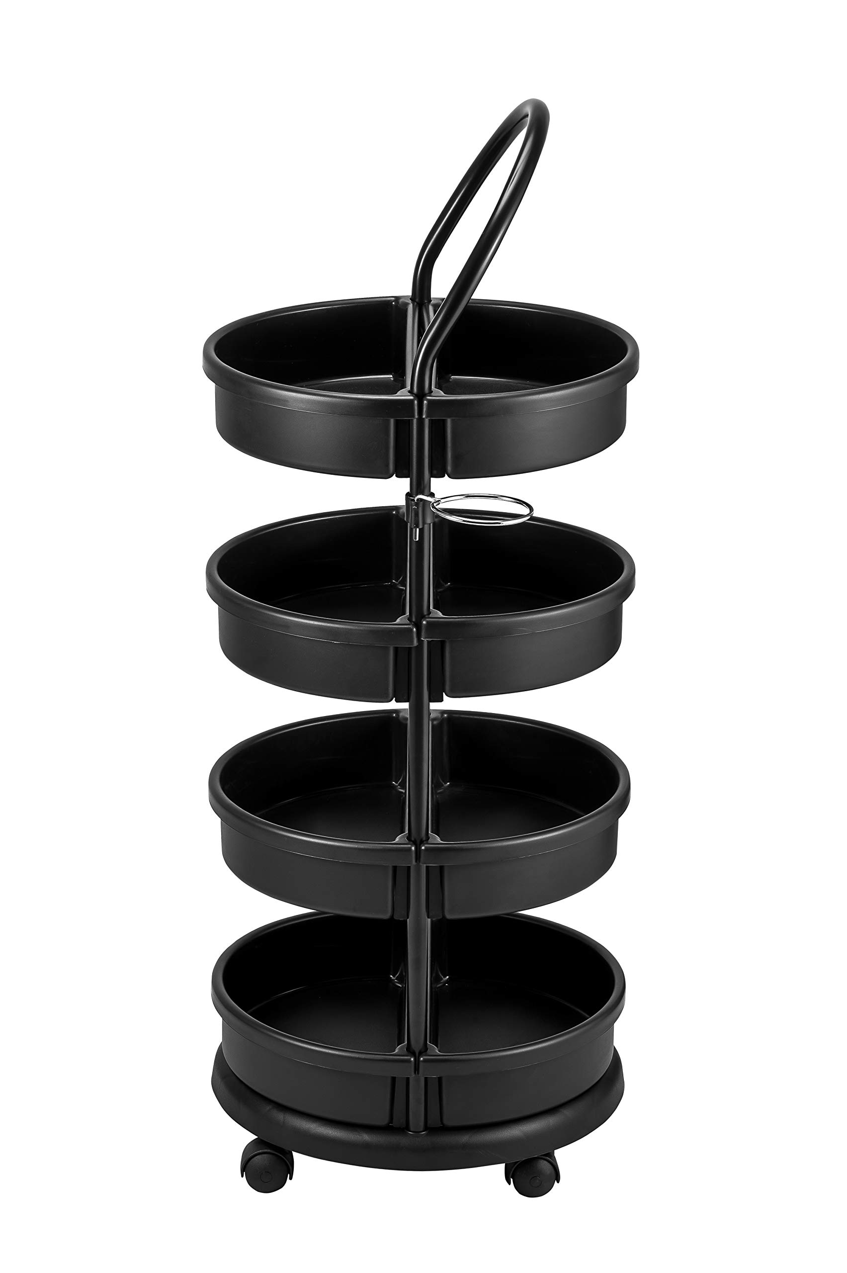 DOMPEL Chariot multi-usage pour salon coiffure barbier Noir