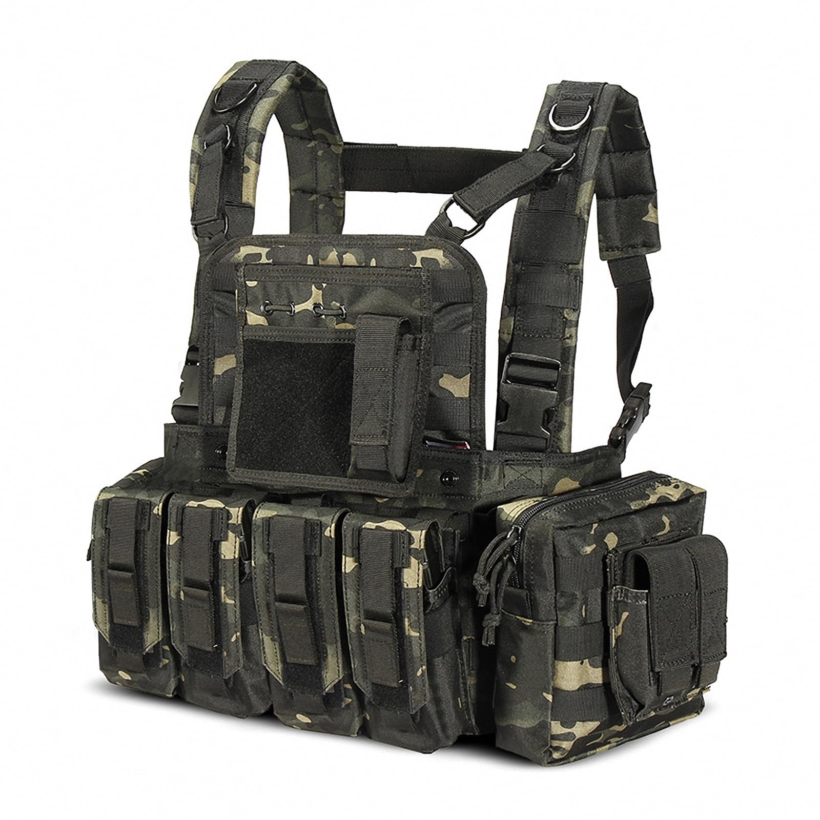 MAOTN Gilet Tactique Adulte Homme - Gilet Molle Plein Air Protection Poitrine EVA Pour Cosplay CS