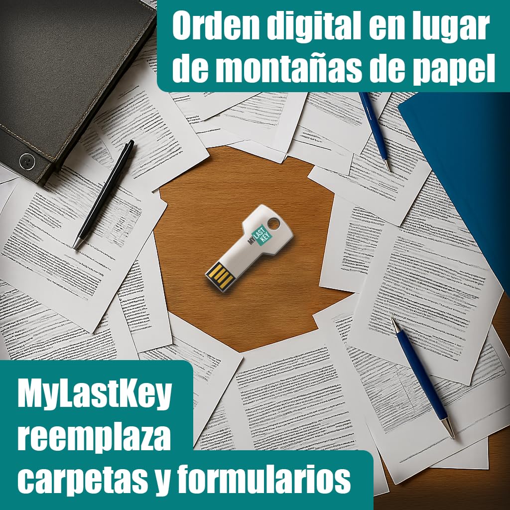 Kit Digital de previsión 2025 en USB cifrada. Guarda de Forma Segura contraseñas, Semillas cripto, testamentos y Documentos. Líder en gestión patrimonial y testamentaria