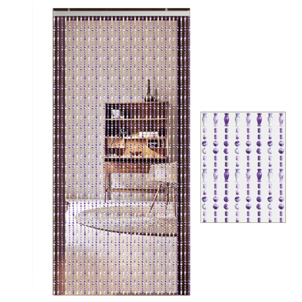Rideaux de Porte perlés en texture acrylique suspendue style moderne premium