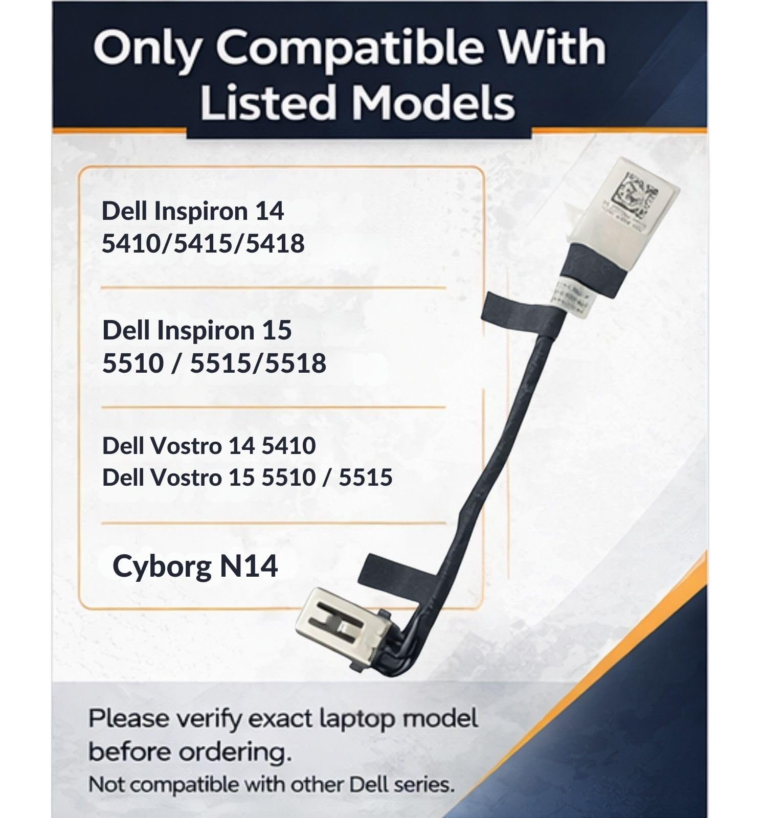 Amazon.com: PHONSUN DC Power Jack Charging Port Cable for Dell