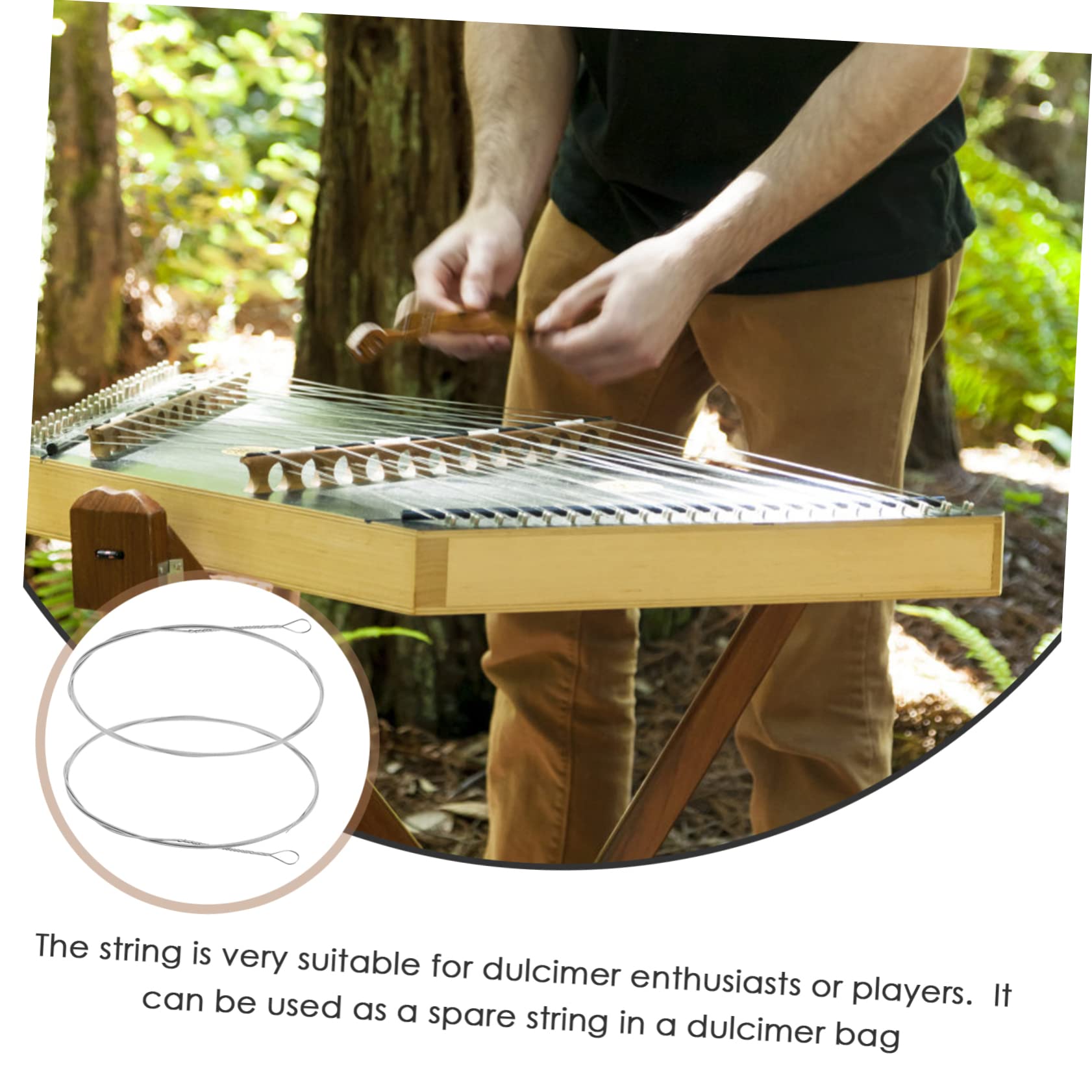 6stücke Dulcimer Saiten Ersatz Langlebige -saiten Für Klare Klangqualität Für Dulcimer-spieler Und Musiker Einfache Installation Wicklung