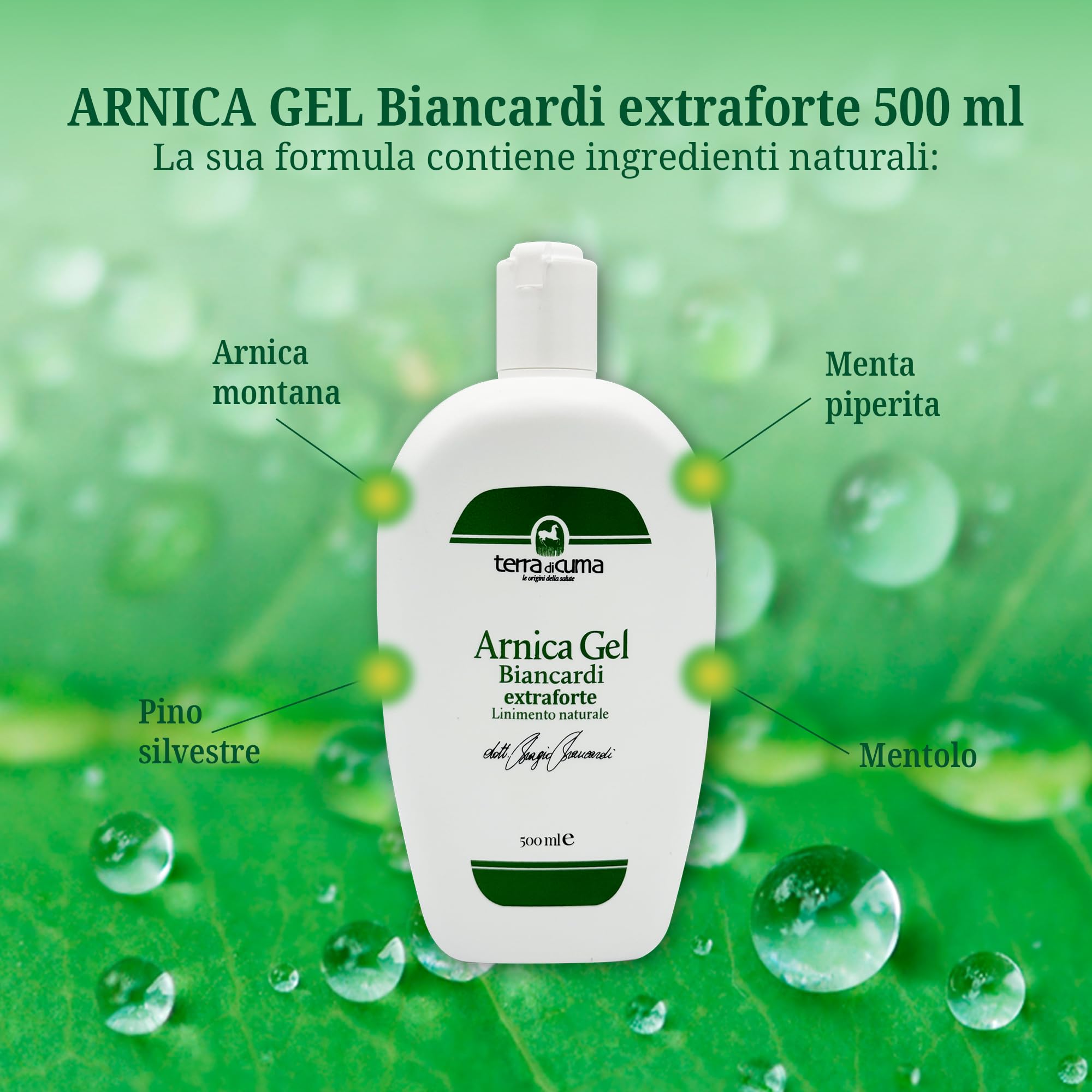 Terra di Cuma Arnica Gel Biancardi Extraforte, Multicolore, 500 ml