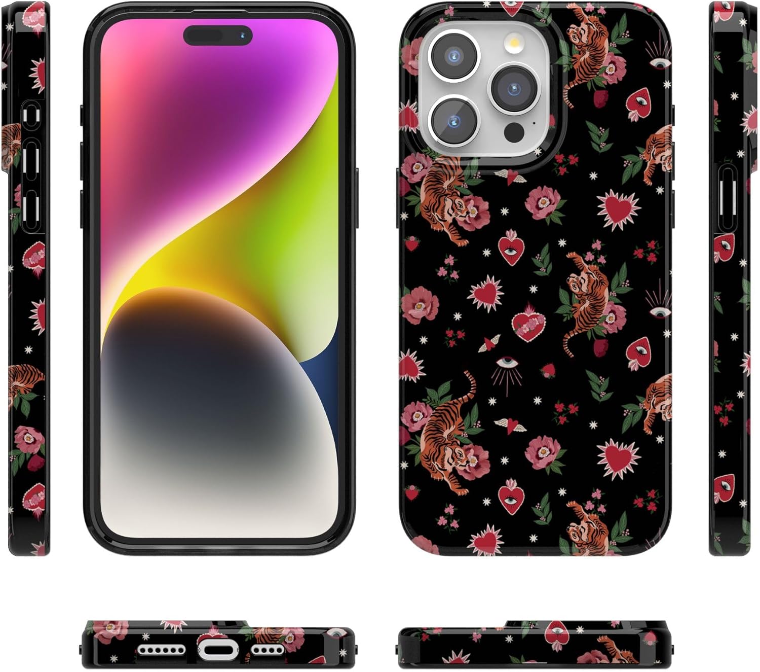 Casely iPhone 15 Pro Case | Wild at Heart | Tiger | Compatible with MagSafe | Classic Ultra Thin Design