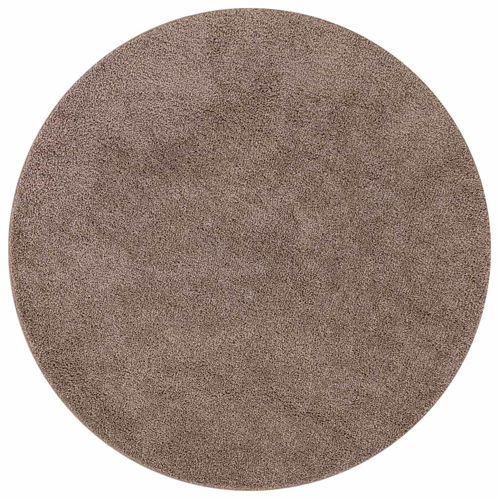 vidaXL Anti-slip Shaggy Rug Brown 160 x 160 cm PP — image 1