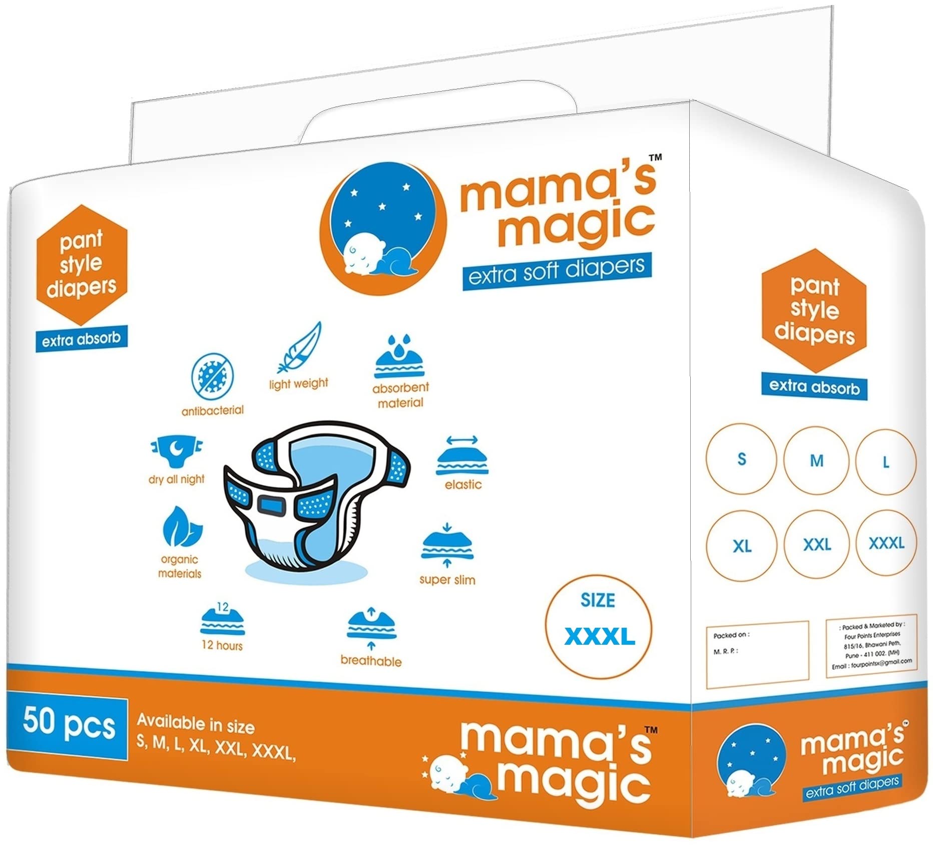 ®︎mama Mama's Magic All Round Protection Pants Diapers For Babies With