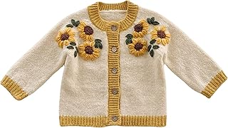flowers embroidery cardigan