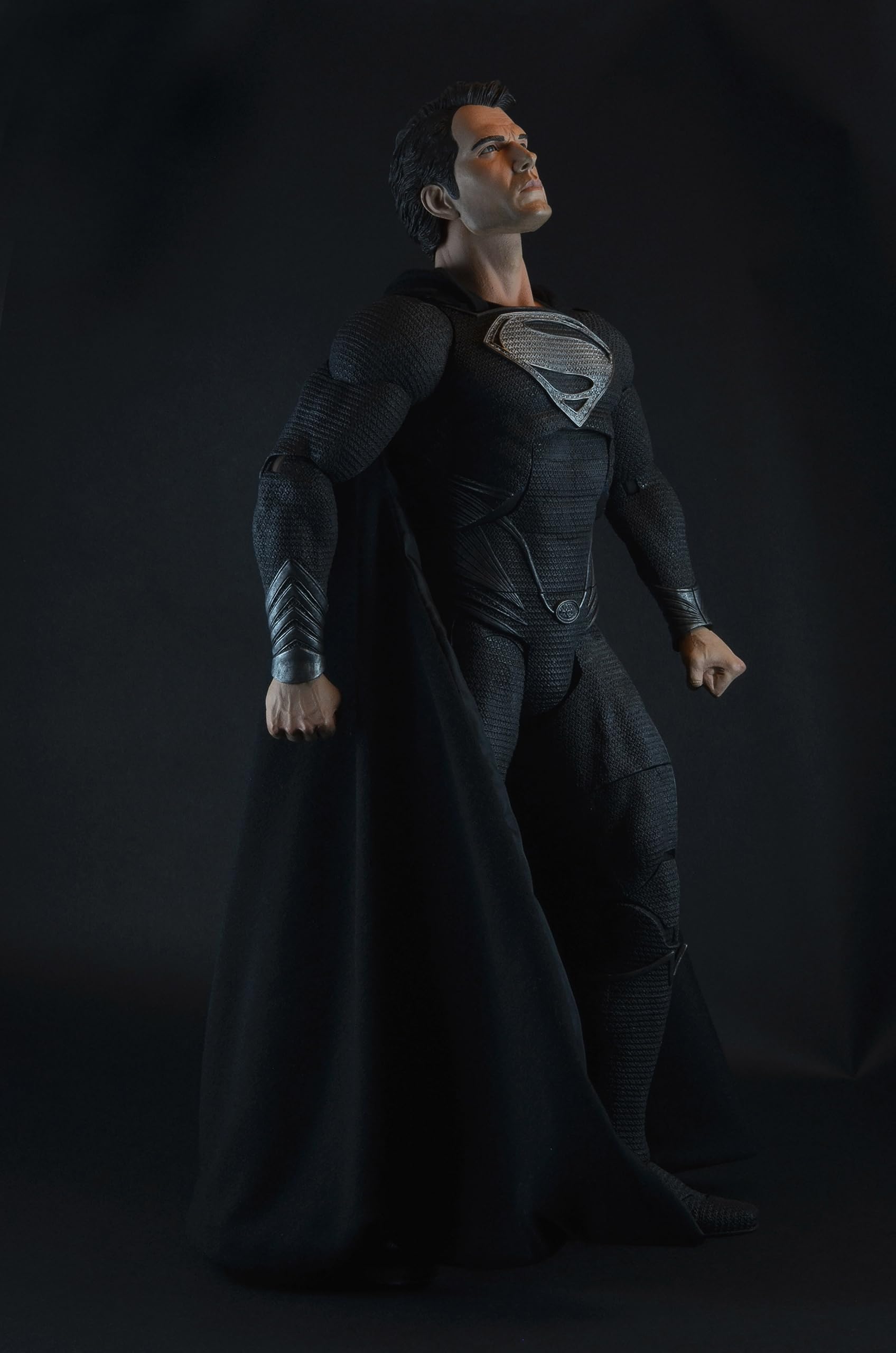 Amazon.co.jp: Superman Black Suit Man of Steel 18 Deluxe Action 