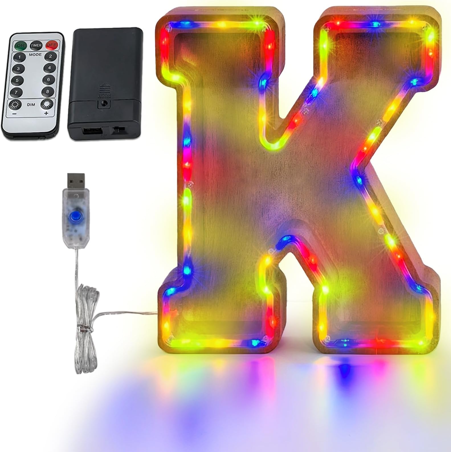 TehoiMoney Banks LED 12inch Bank Kids Money Bank(A-Z) (Colour-K)