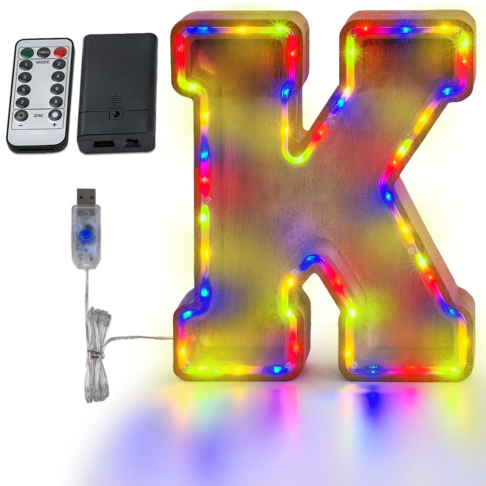 TehoiMoney Banks LED 12inch Bank Kids Money Bank(A-Z) (Colour-K)