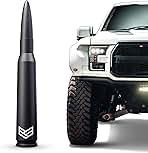 Ronin Factory 50 Cal Bullet Antenna - Ford F150 F250 F350 Super Duty Raptor (Bronco 21-23) Truck Accessory - RAM 1500 Short Antenna Replacement