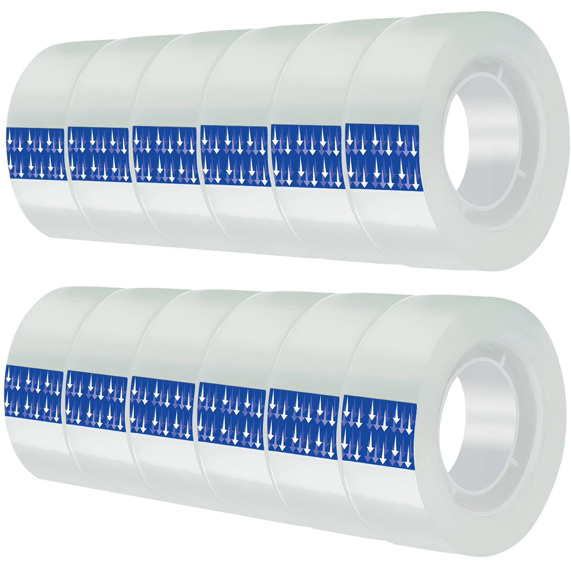 WUKAKA 12 Pack Clear Tape Refills - 3/4" X 28 Yards, 1 Inch Core For Standard Dispensers - View #4