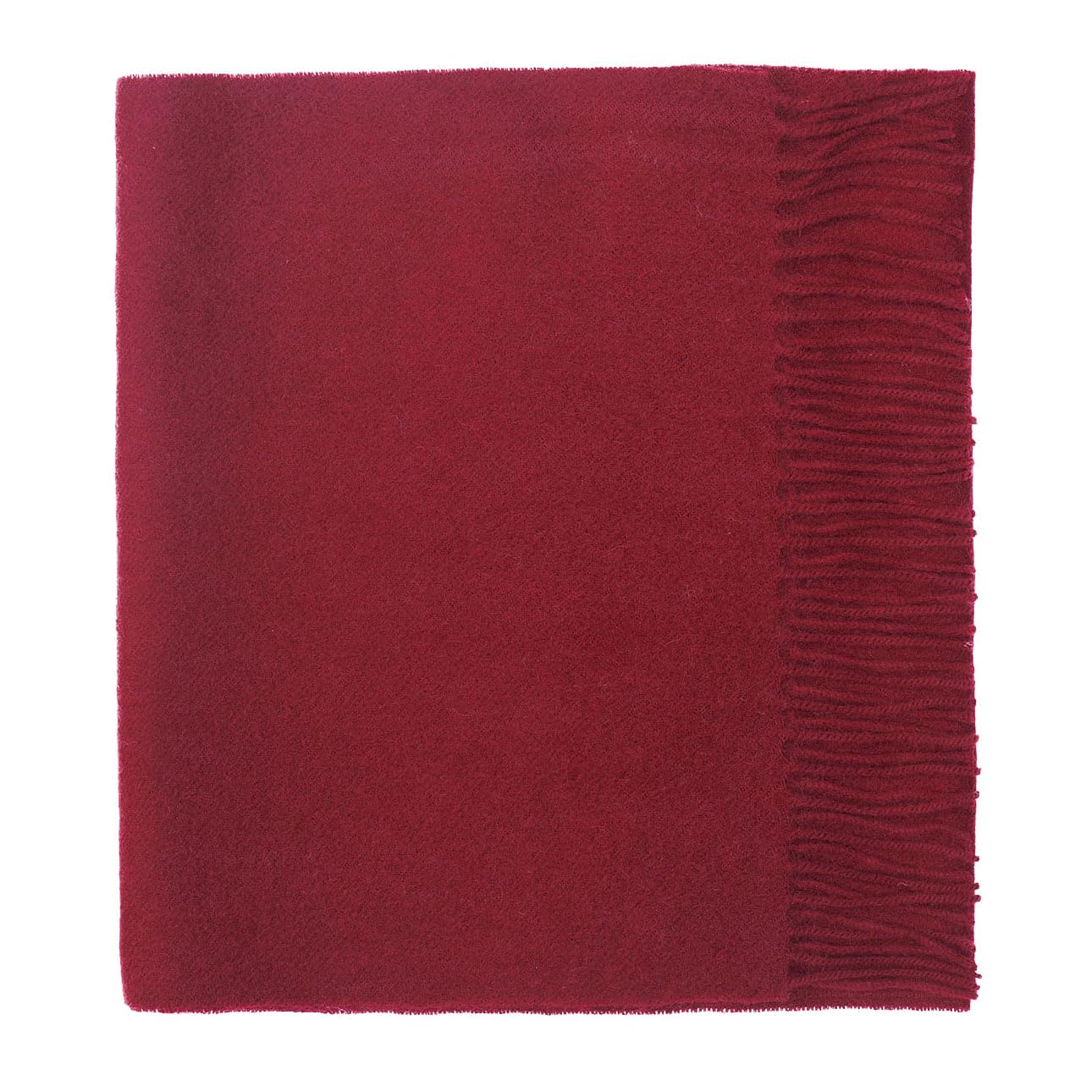 Lona Scott Unisex Wine Pure Lambswool Scarf - (Shepherds Land), 165 X 30 Cm