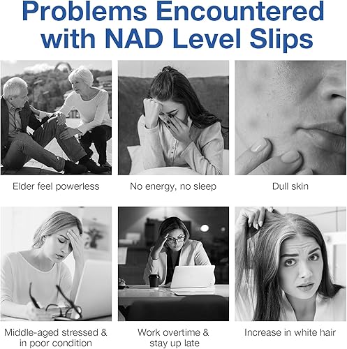 Miniatura 3 de Suplemento NAD - NAD nicotinamida ribósido resveratrol 1000 mg para hombres mujeres, liposomal NAD Plus, suplemento NR para energía de impulso