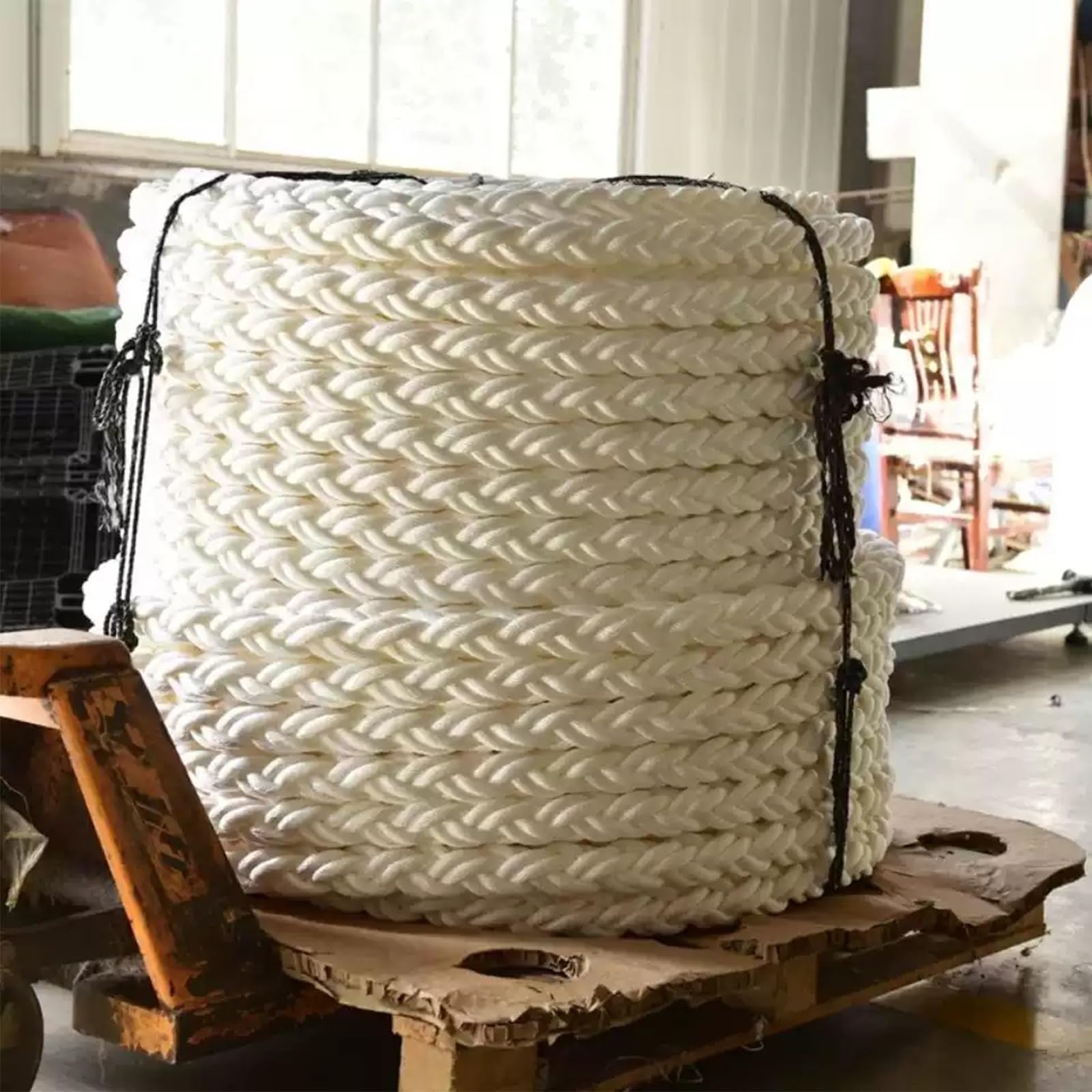Corde d'ancre haute résistance 12-50T en polypropylène 8 brins pour amarrage hauturier