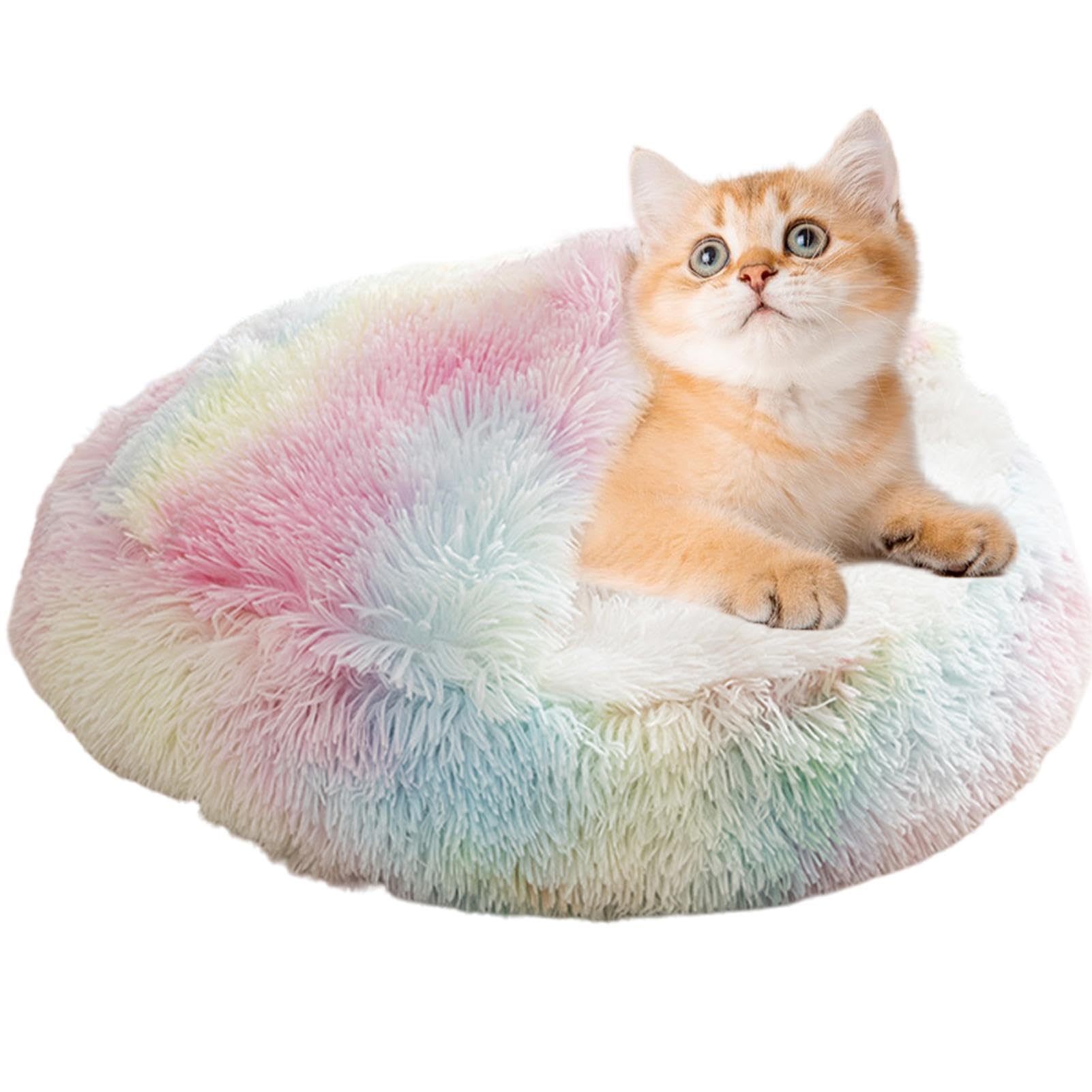 Katzenbett mit Kapuze, überdachtes Haustierbett,Bequemes Muschelbett für