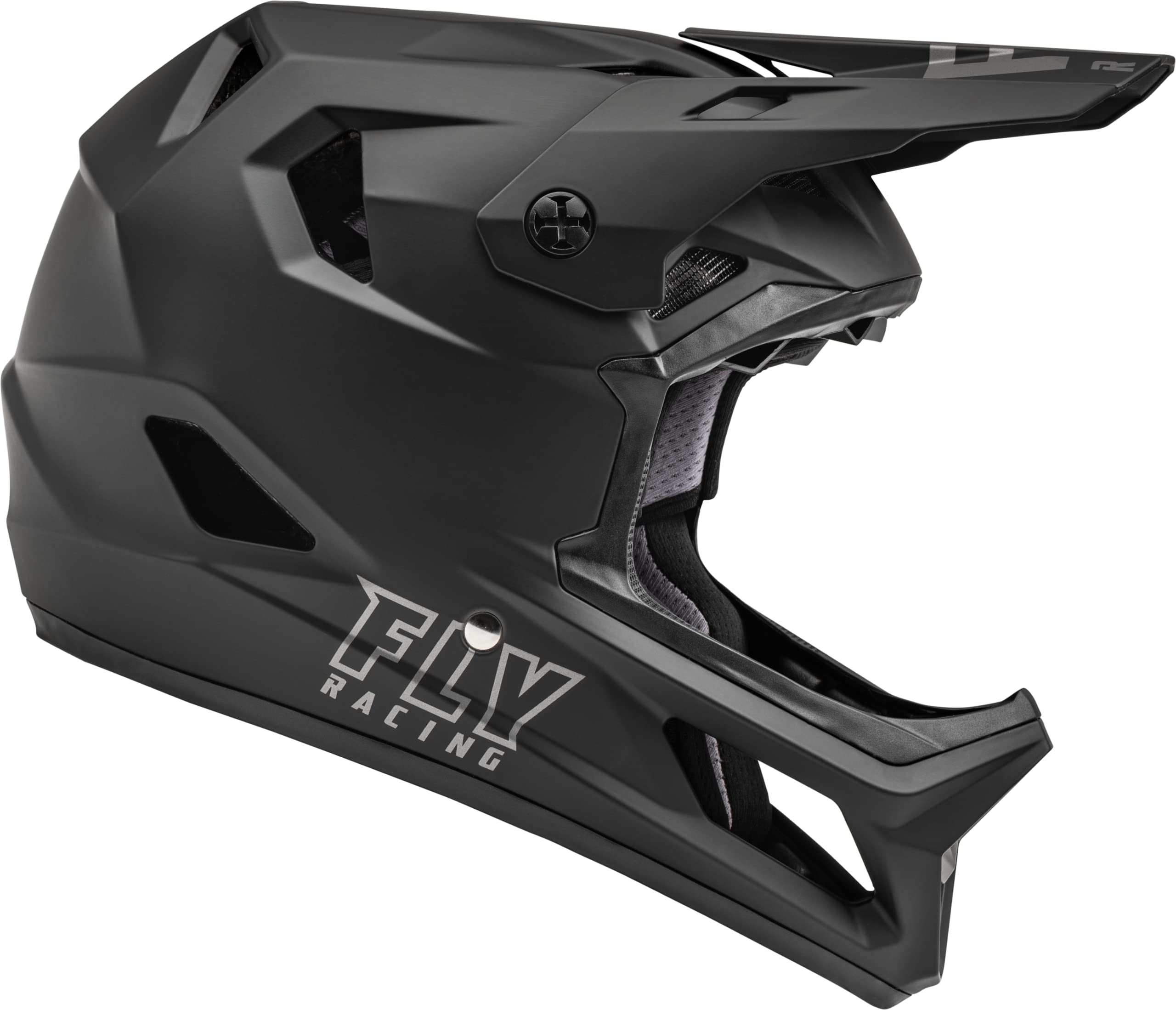 Fly Rayce Solid Matt Black 52-YL - Casco de Bicicleta de montaña