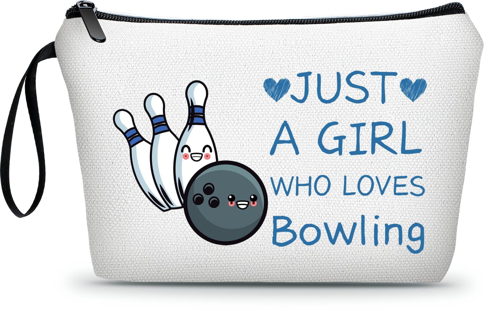 Bowling Accessories,Bowling Party Favors,Birthday Gift for Women,Bowling Cosmetic Makeup Bag,Woman Gifts for Birthday,Gifts for Teen Girls,Sister Birthday Gifts,Christmas