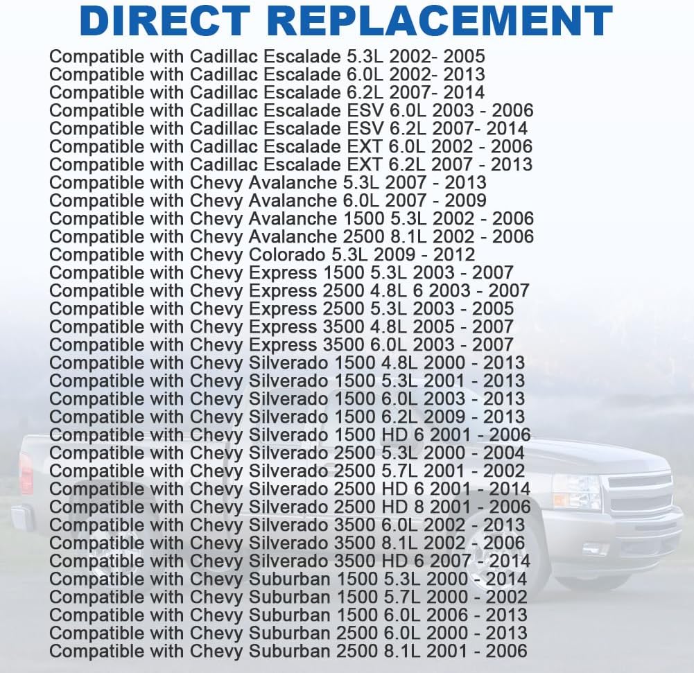 JDMON AC Compressor Clutch Assembly Repair Kits Compatible with Cadillac Escalade, Chevy Tahoe Express Silverado 1500 2500 3500, GMC Savana Sierra Yukon, Hummer 2000-2010, Replace 19130450 29002C