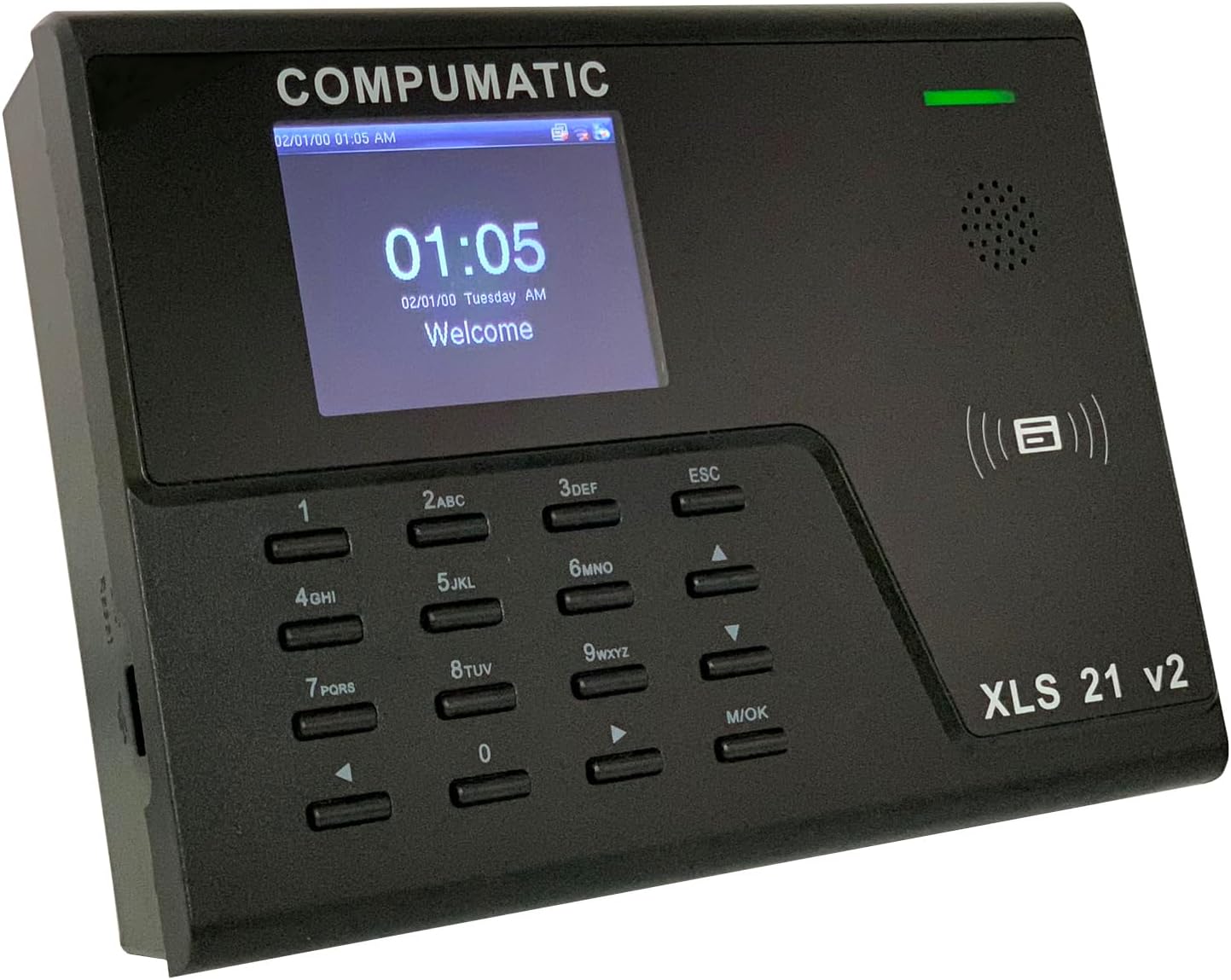 COMPUMATIC XLS 21 v2 PIN Entry Time Clock System, WiFi, CompuTime101 Software Included, NO Monthly Fees