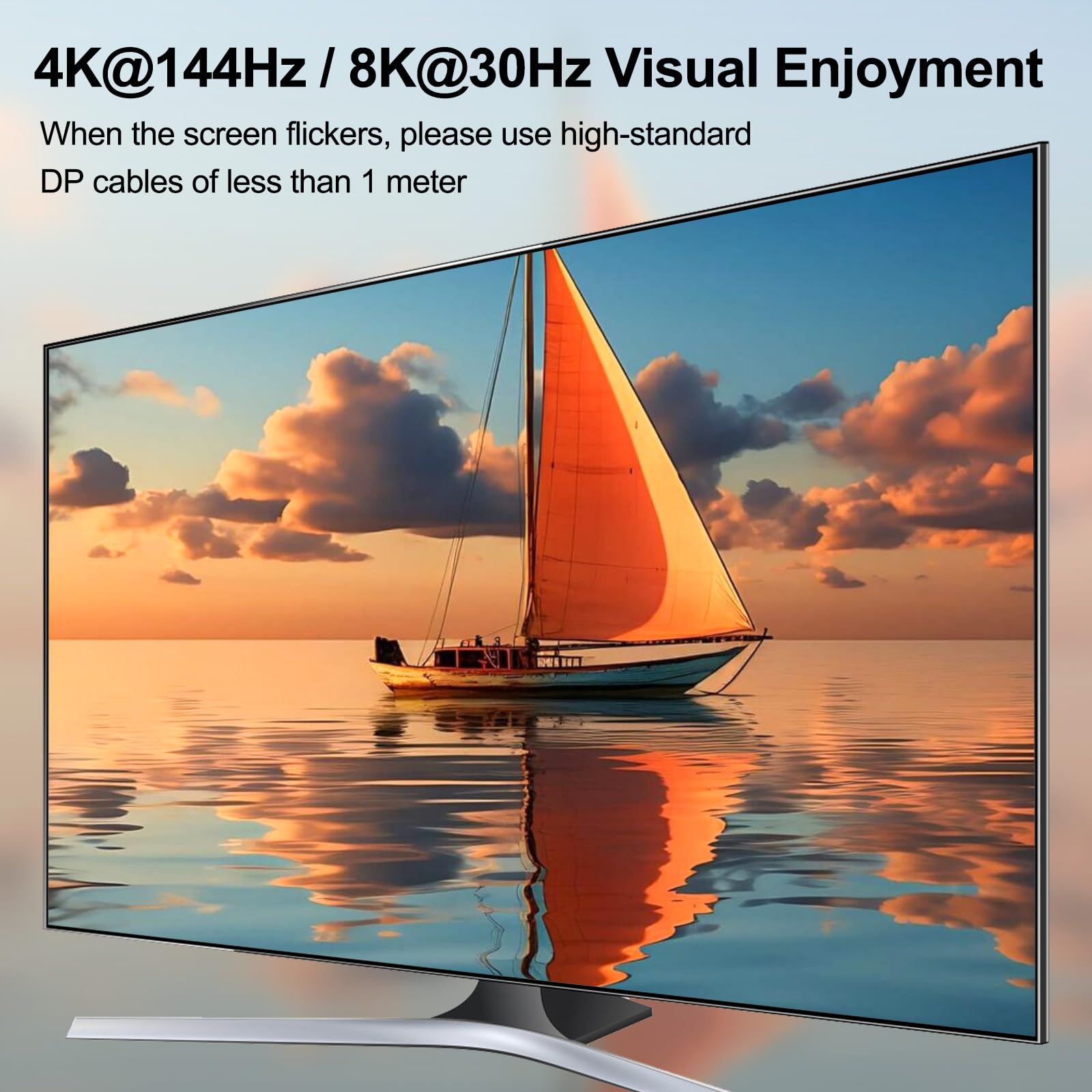 Switch KVM USB 3.0 DP 2 monitory 3 komputery, przełącznik KVM YOUTINGHDAV 4K przy 144 Hz, przełącznik KVM z dwoma monitorami Displayport 1.4, przełącznik USB KVM Udostępnij 4 urządzenia USB