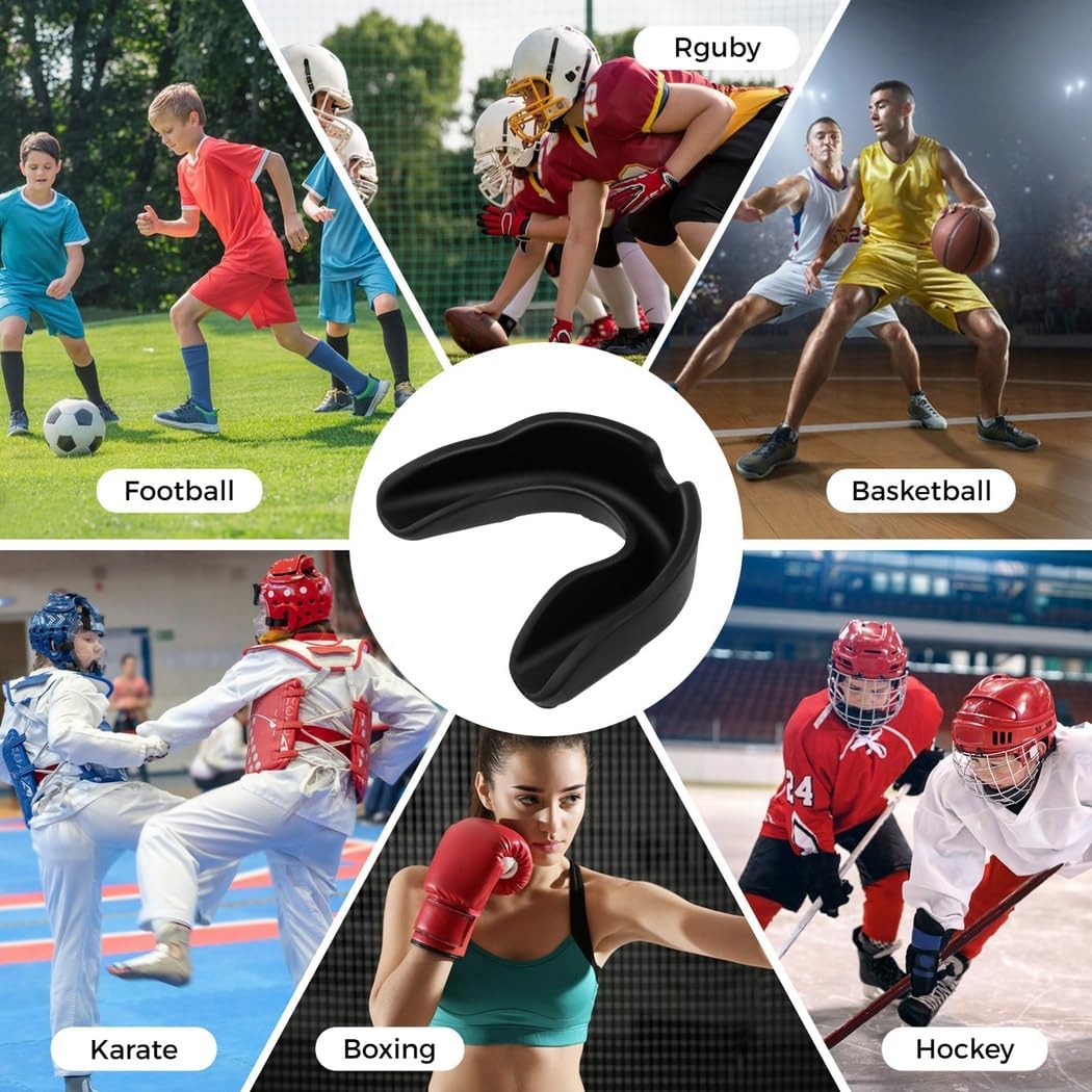 Youth and Adult Sports Mouthguards – 50 Pack Protective Mouthpieces for Basketball, Lacrosse, Boxing, and More