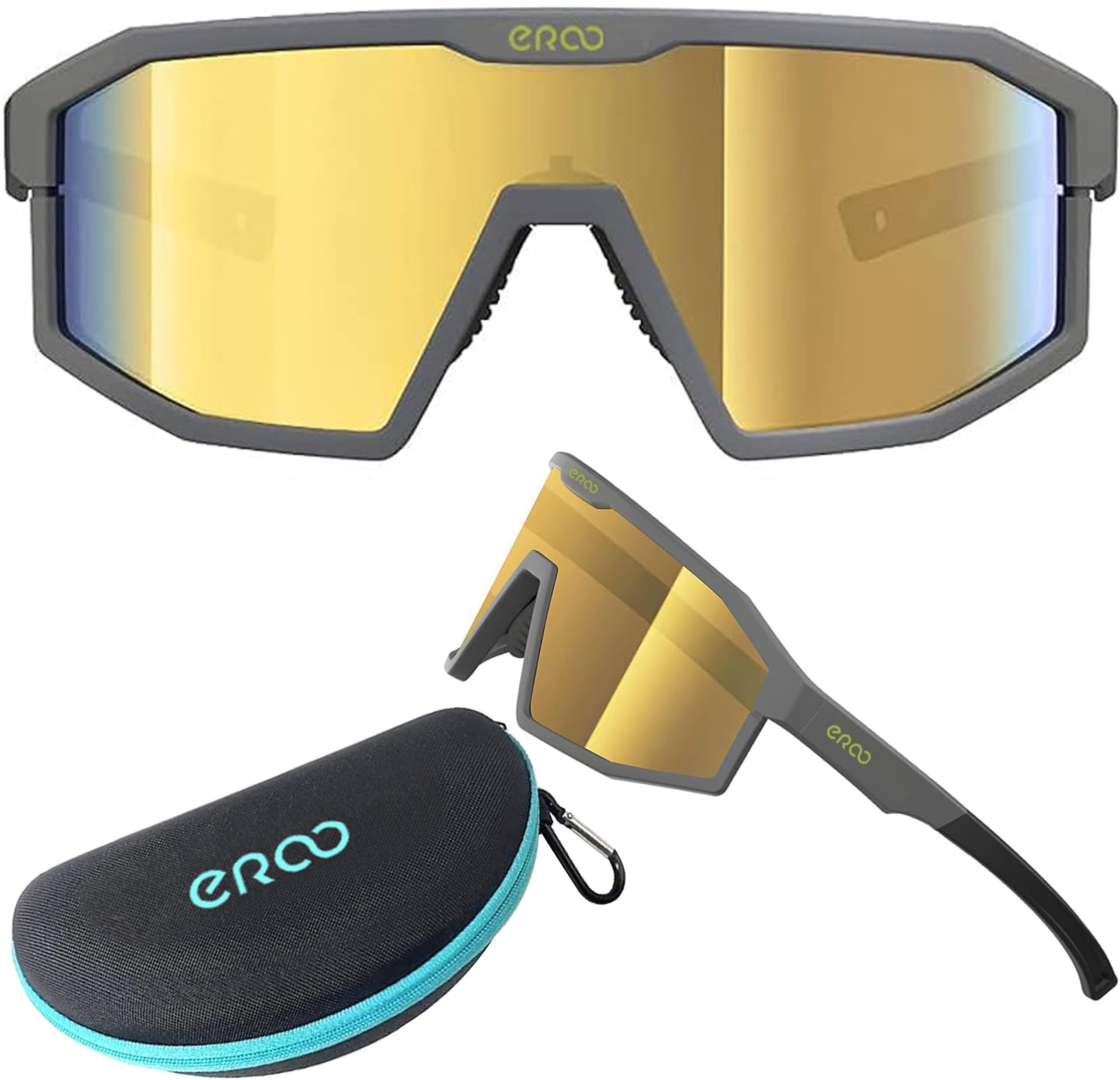 Eazyrun Kids Polarized Sports Sunglasses for Age 8-12 Youth Baseball Softball Cycling Glasses UV Protection for Boy Girl