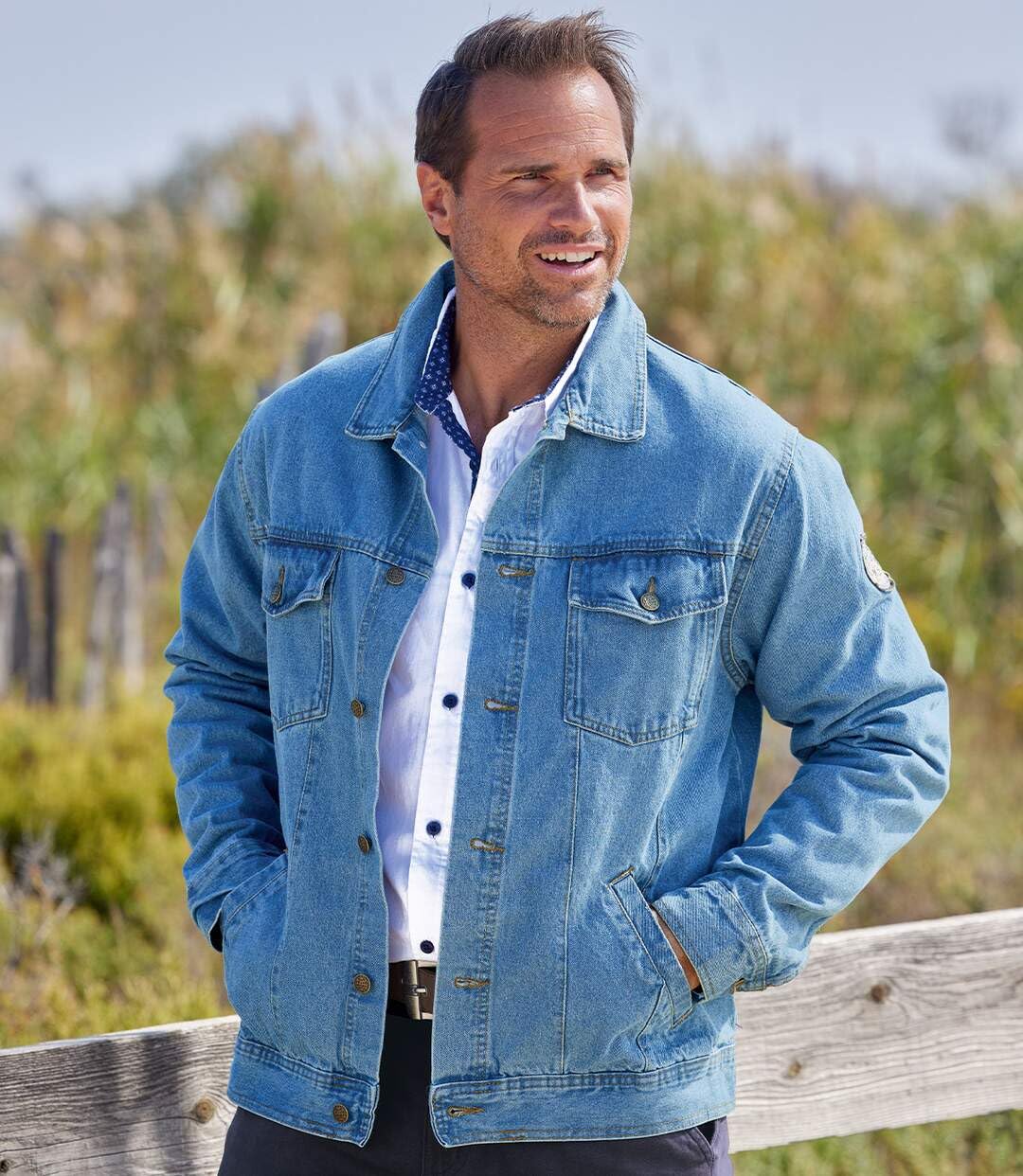 ATLAS FOR MEN - Giacca di jeans - Disponibile in taglie grandi da M a 5XL