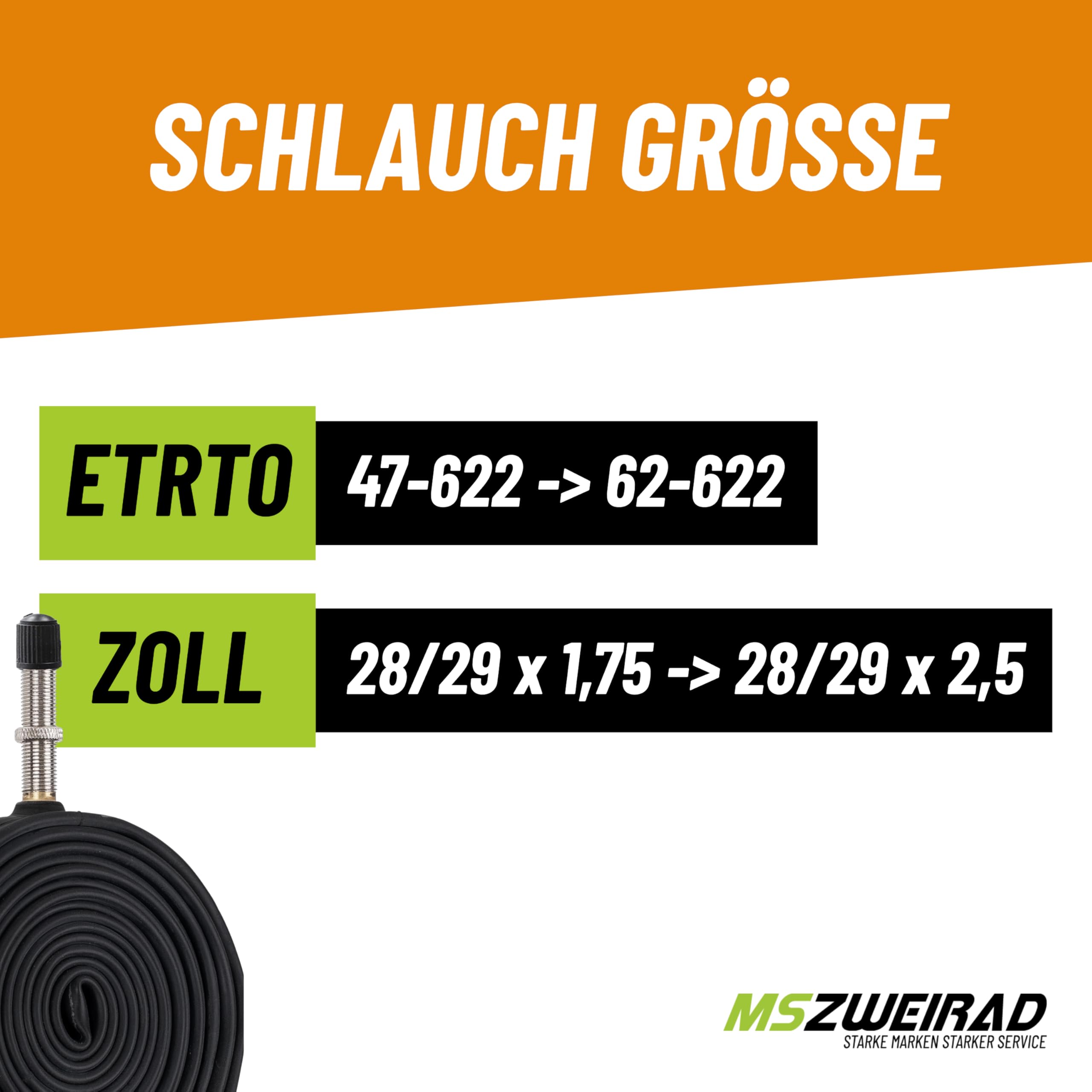 2 Fahrrad Schläuche 28/29 Zoll - Für MTB & City Bikes