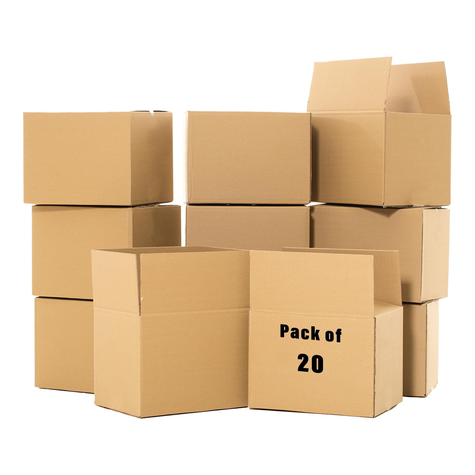 Kuber Industries Corrugated Box | 3 Ply Corrugated Packing Box | Corrugated for Shipping | Corrugated for Courier & Goods Transportation | L 20 x W 13.5 x H 13.5 Inch | Pack of 20 | Brown (B0CV48S682) Amazon Price History, Amazon Price Tracker