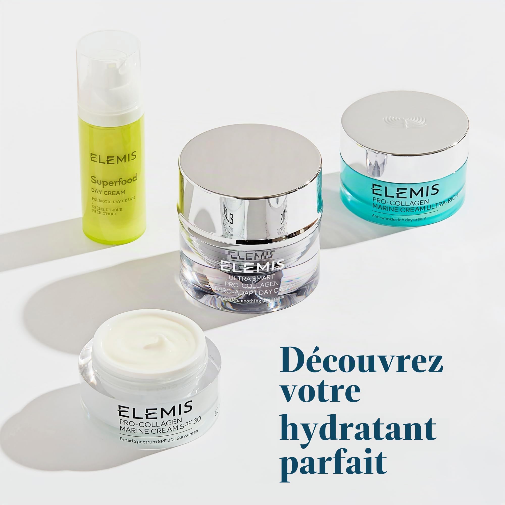 ELEMIS Crème de jour prébiotique aux superalimets pour reconstituer, hydrater et protéger, crème de visage pour un éclat radieux et frais, hydratant quotidien léger de visage, 50 ml