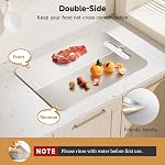 3PCS Titanium Cutting Board for Kitchen,Mothers Day Gift Dishwasher Safe Chopping Board,Scratch-Resistant No-Debris Cutting Board,Odorless &Knife-Friendly,For Daily Use,Baking,Meat,Veg,Kitchen|Camping