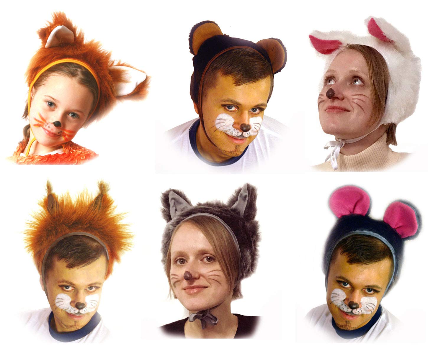 SIA COLLA-S Fuchs Mütze Mit Ohren - Karnevalskostüm Für Kinder Ab 14 Jahre & Erwachsene (Größe L/XL)