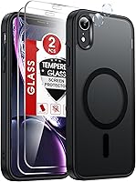 Vista 1 de LeYi Funda para iPhone XR: con protector de pantalla X2 + 2 funda para cámara [compatible con MagSafe] Funda protectora magnética i iphoneXR