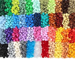 Feleph 1x 1 Baldosas Redondas 2200 Piezas de Ladrillos Planos, Accesorios de Construcción Compatibles con Las Principales Marcas 98138