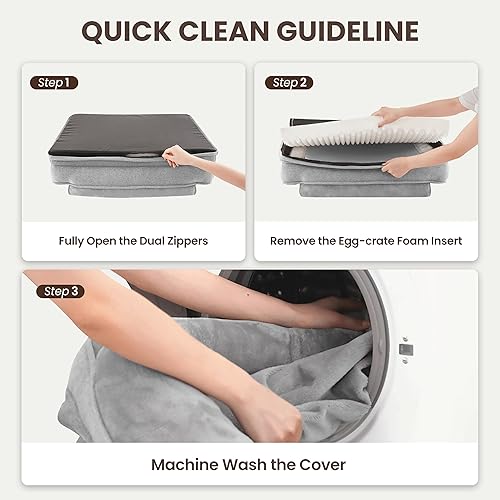 Miniatura 8 de Camas ortopédicas para perros grandes, sofá cama impermeable XL para mascotas con lados suaves, sofá lavable para perro con funda extraíble de