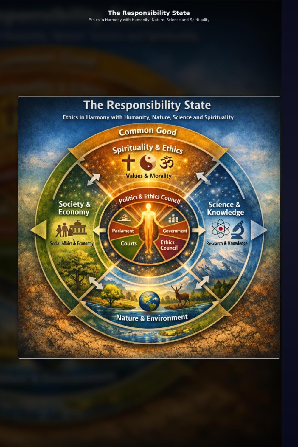 The Responsibility State Ethics in Harmony with Humanity Nature Science and Spirituality: Key of Humanity