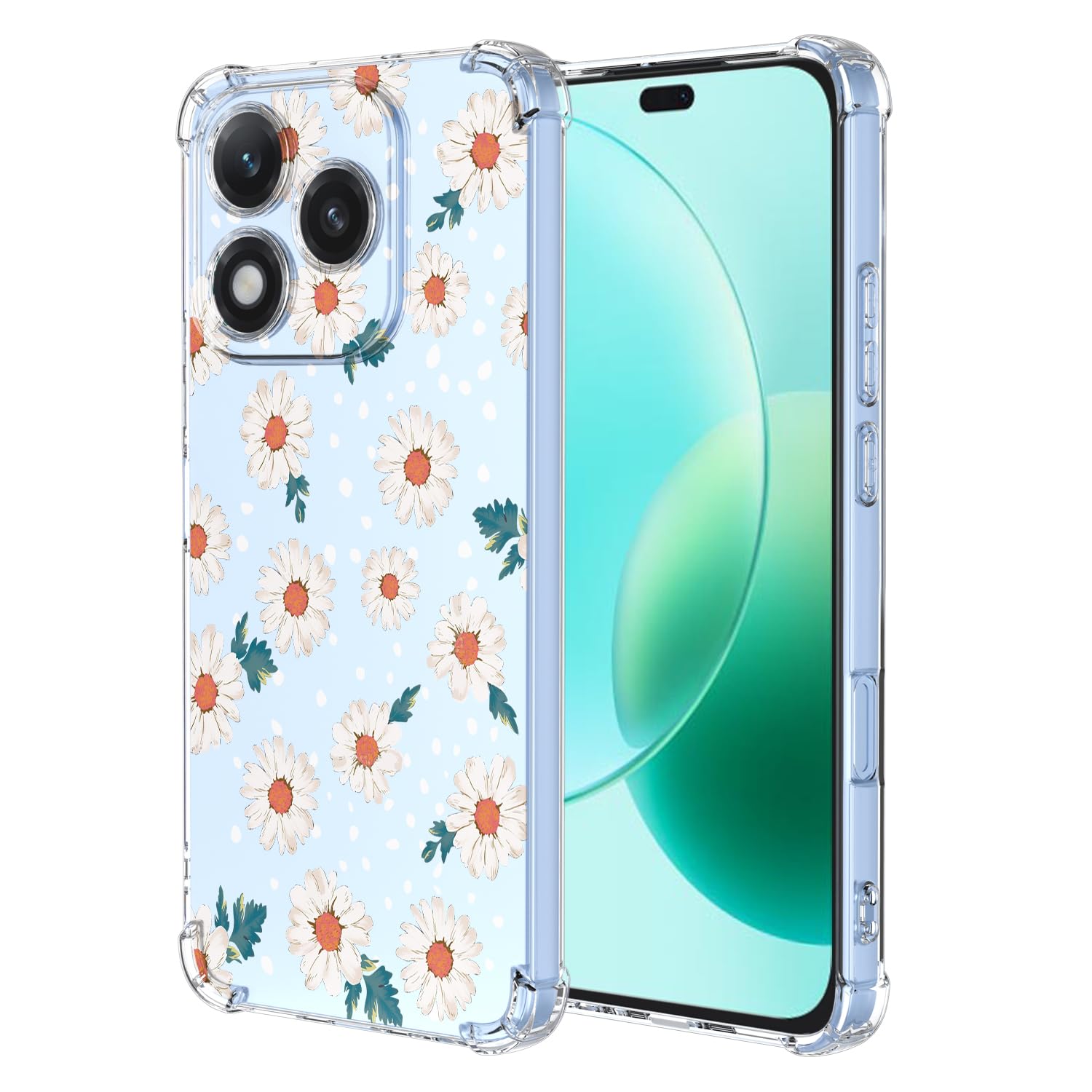 XINYEXIN Clear Cover per OnePlus Nord 4 5G Motivo Fiori