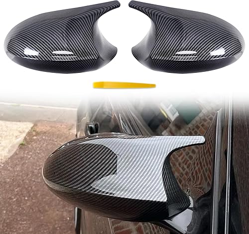 Miniatura 2 de BDBO Cubiertas de espejo de puerta de fibra de carbono para BMW Serie 3 E81 E82 E83 E87 E90 E92 E93 Sedan 2005-2008 (fibra de carbono)