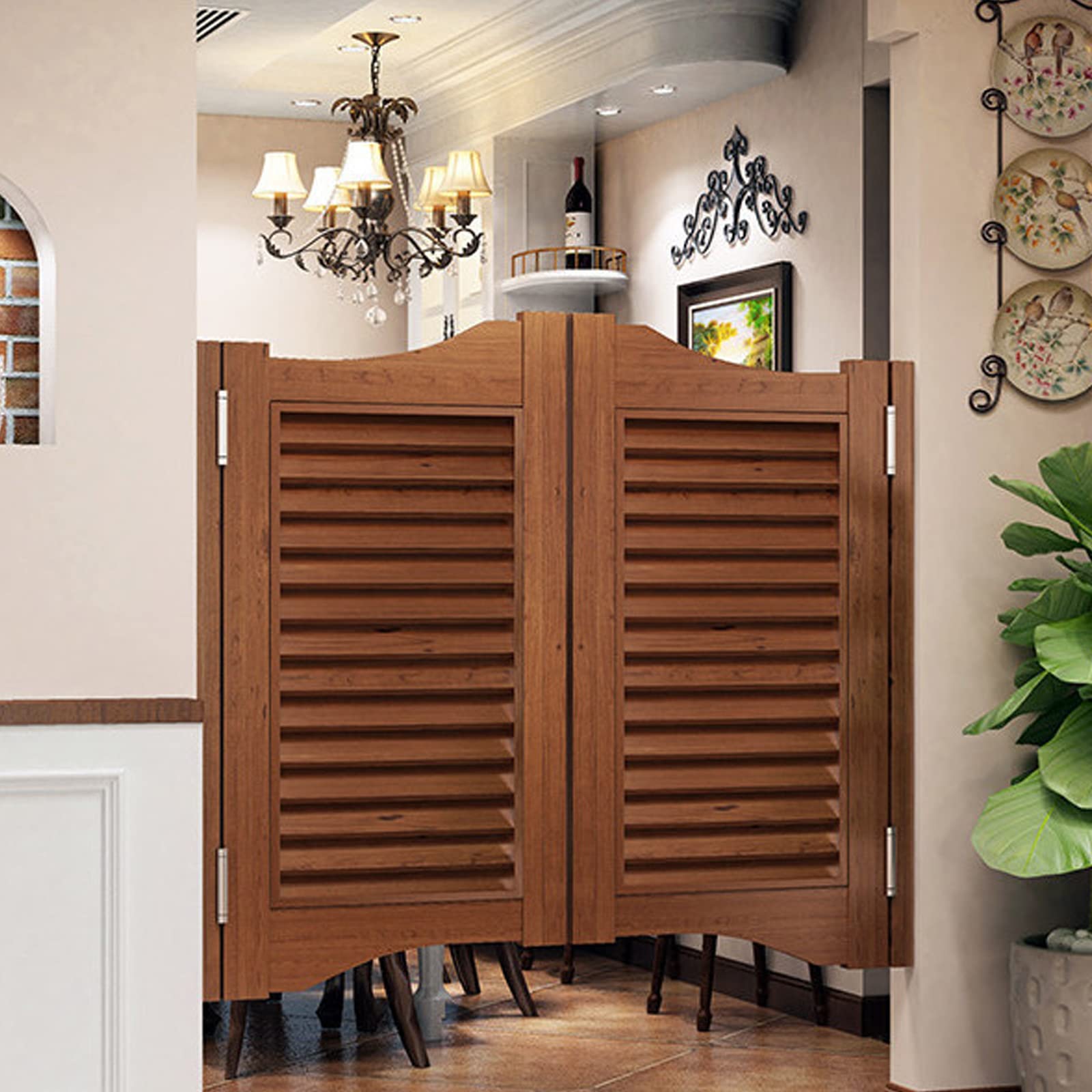 Amazon.co.jp: カフェドアーズ スイングドア レトロ 無垢材 シングル