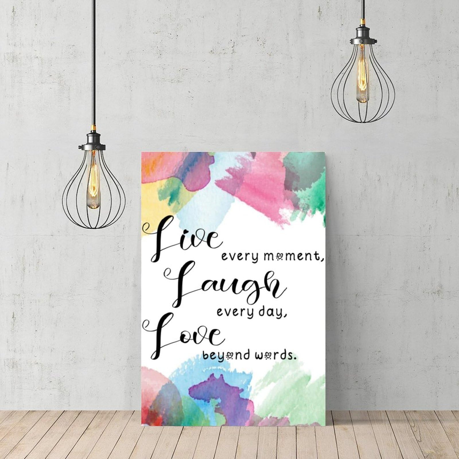 Stampa artistica da parete con citazioni motivazionali e ispiratrici, poster A4 A5, opera d'arte positiva, arredamento per la casa colorato, regalo per il benessere mentale e il benessere - Italia