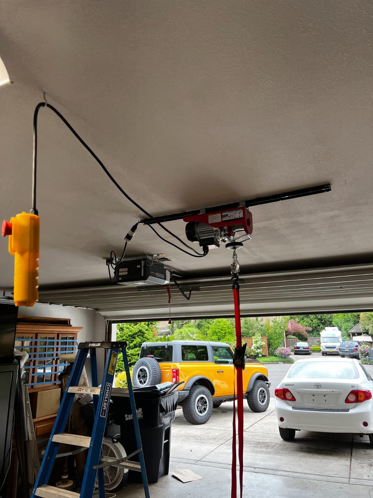 29/mo Finance VIVOHOME 110V 1320 Lbs Lift Electric Hoist, Electric Winch, Garage Ceiling