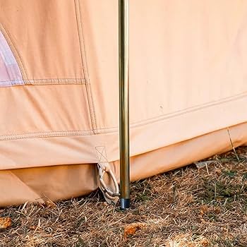 Amazon | DANCHEL OUTDOOR ショートガイポール キャンバス ベルテント