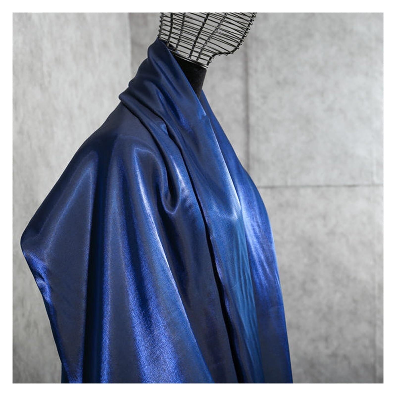 Silk Fabric Glazed Silk Satin Gradient Fabric Hanfu Dress Wedding Shiny Baby Clothes DIY Sewing Cloth 50 * 150cm(5)