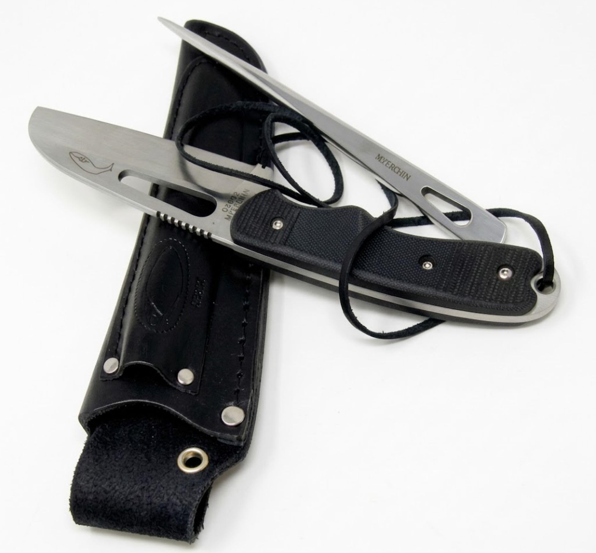 Myerchin B100 Offshore System Rigging Knife, Marlinspike Sheath & Lanyard