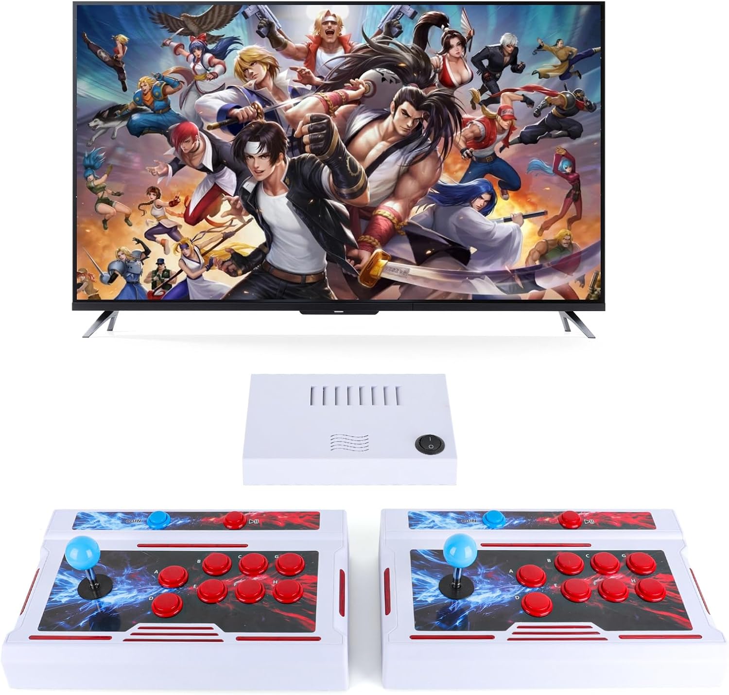 Pandora Box Arcade Console with 32000 Games in 1,Two Separate Consoles, 1280x720 Full HD Retro Gaming Machine for TV, Monitor, and Projector, Search/Save/Hide/Pause Functions