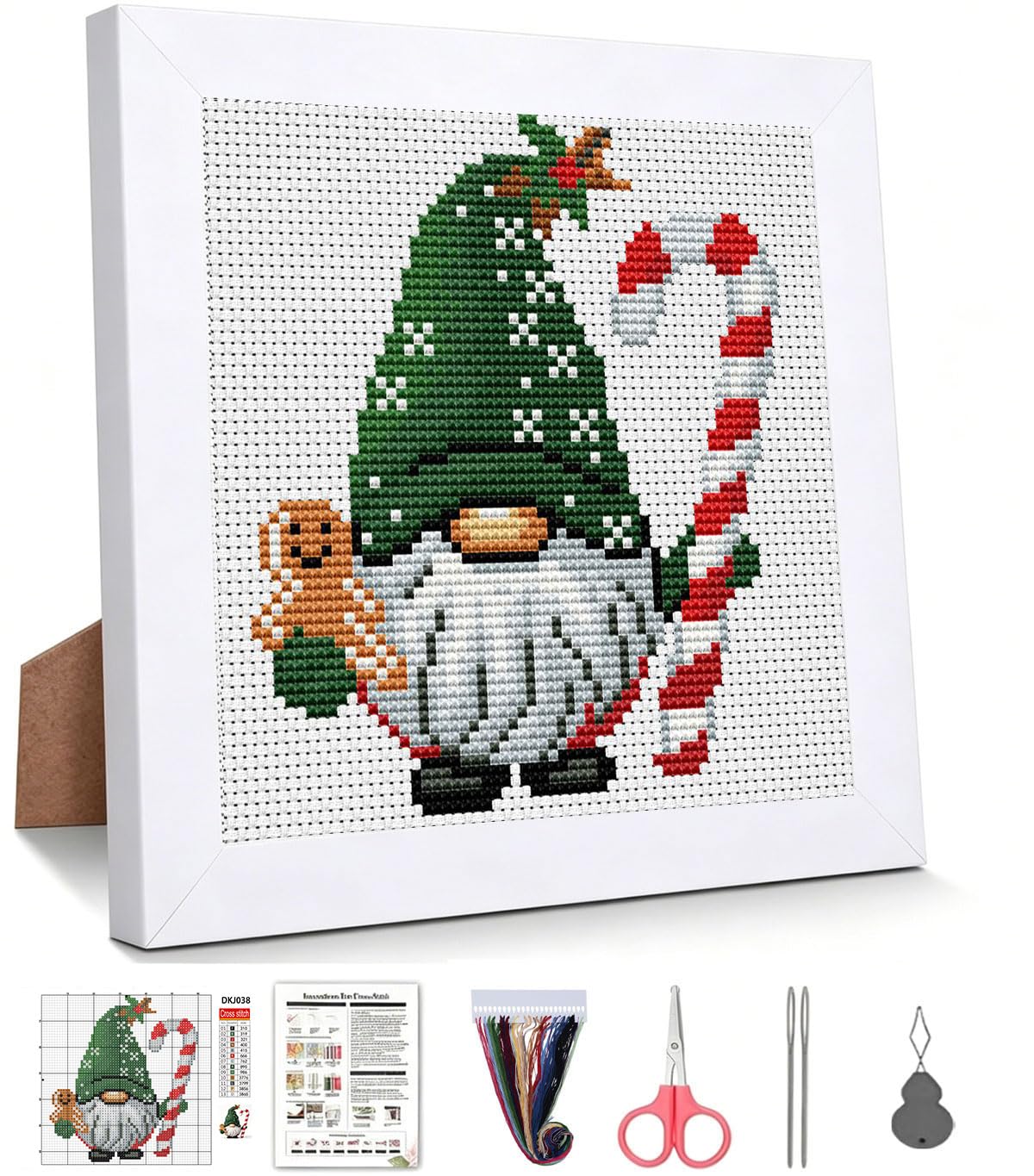 Beginner Christmas Tree Cross Stitch Kit - Framed -17 Beginner Christmas Tree Cross Stitch Kit - Framed -17