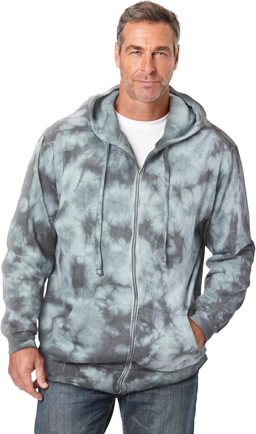 KingSize Men's Big & Tall Fleece Zip-front Hoodie Jacket