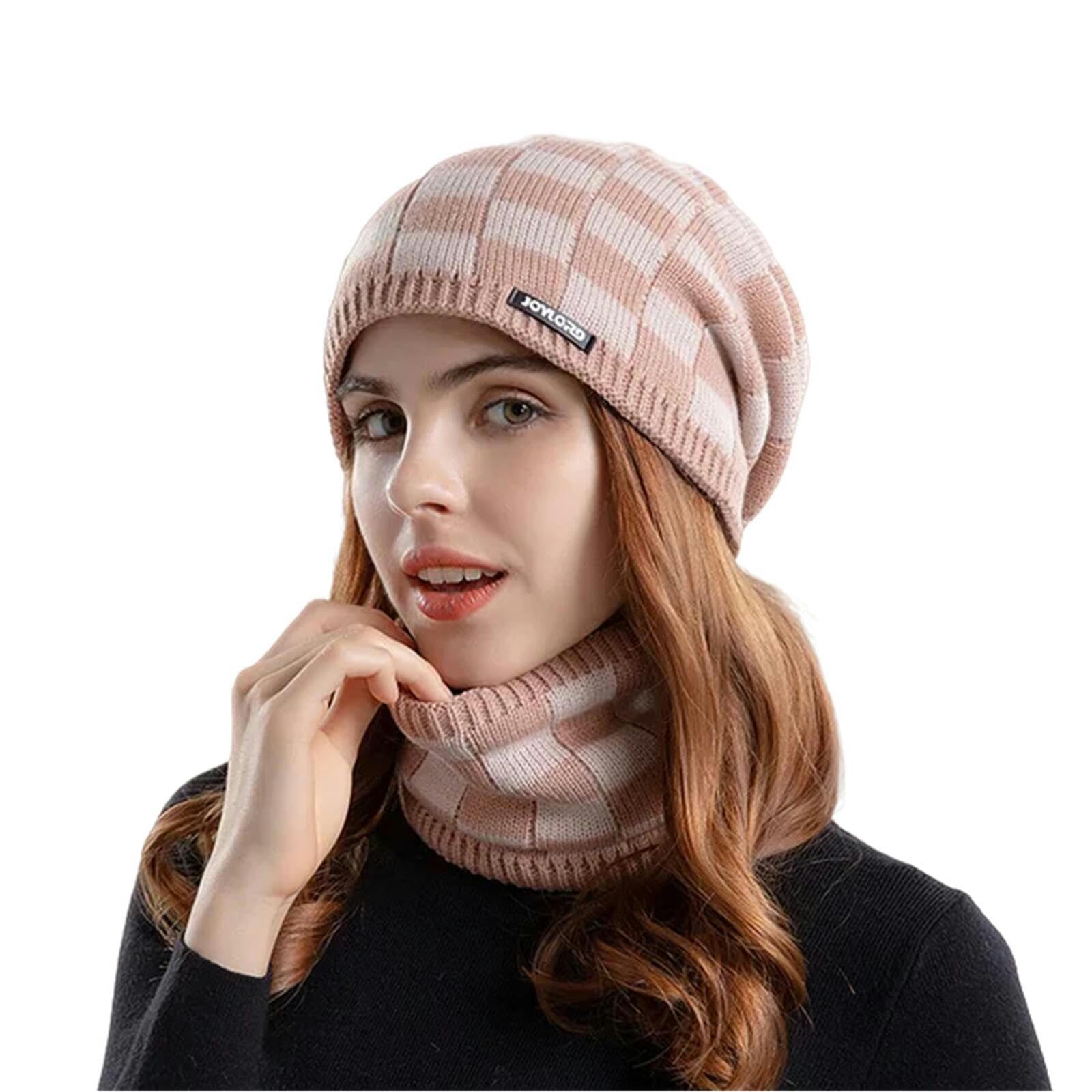 Ensemble écharpe bonnet winter warm de qualité supérieure doublé de velours - 8